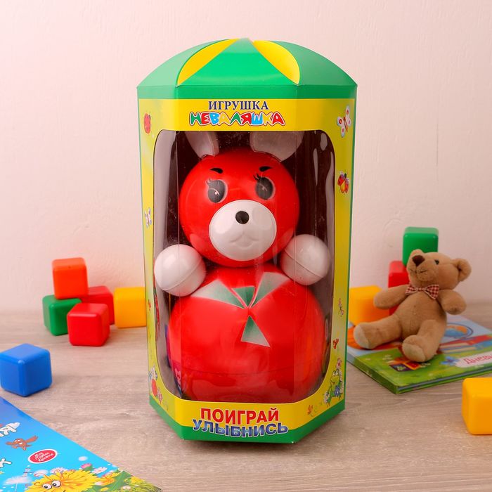 Игрушка-неваляшка "Медведица"