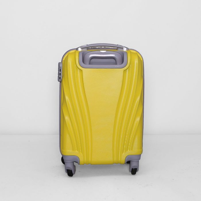 Чемодан малый, 20", 45 л, 4 колеса, кодовый замок, цвет жёлтый