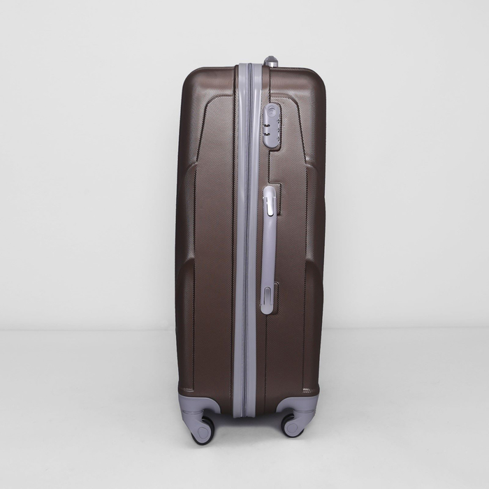 Чемодан большой, 28", 105 л, 4 колеса, кодовый замок, цвет коричневый