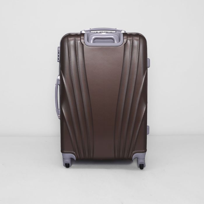 Чемодан большой, 28", 105 л, 4 колеса, кодовый замок, цвет коричневый