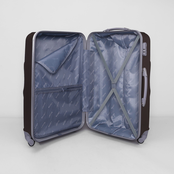 Чемодан большой, 28", 105 л, 4 колеса, кодовый замок, цвет коричневый