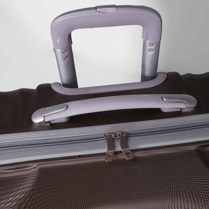 Чемодан большой, 28", 105 л, 4 колеса, кодовый замок, цвет коричневый