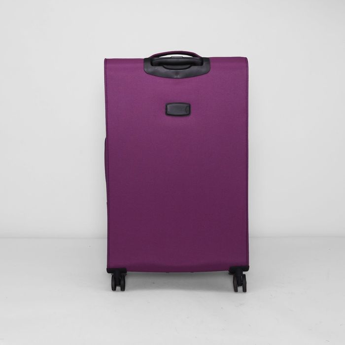 Чемодан большой, 28", 86 л, с расширением, 4 колеса, кодовый замок, цвет фиолетовый