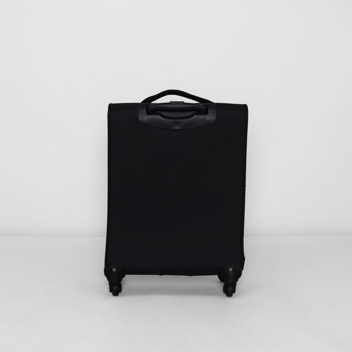 Чемодан малый, 20", 31 л, с расширением, 4 колеса, кодовый замок, цвет чёрный