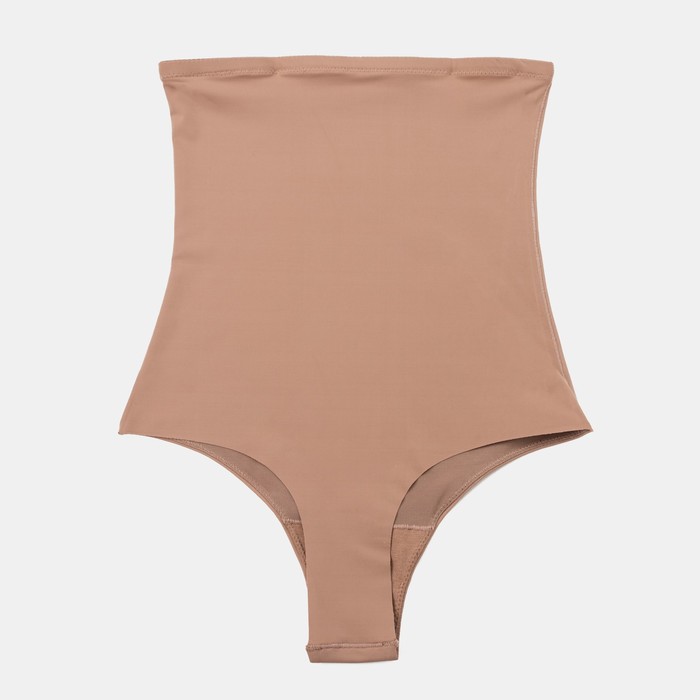 Трусы стринги корректирующие высокие ONLITOP Skulptor, размер 42-44, цвет шоколадный