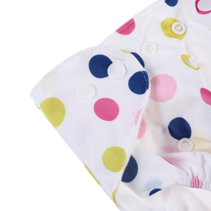 Многоразовый подгузник «Для малышек-2», на кнопках, цвета МИКС