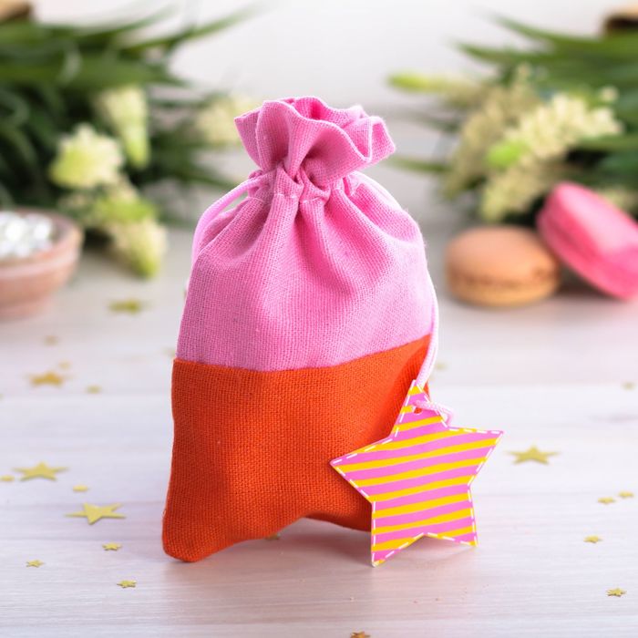 Мешочек подарочный "Улыбайся", 10 х16 см