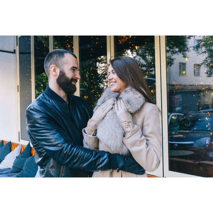 Перчатки женские, размер 7, с подкладом, цвет бежевый