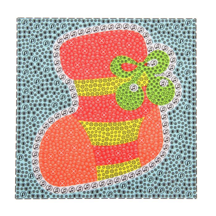 Алмазная мозаика &quot;Мешок для подарков&quot; рамка 15х15 с подставкой