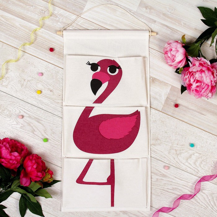 Кармашек подвесной водонепроницаемый "Фламинго"