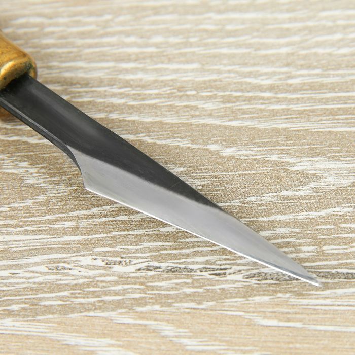 Нож №75 правый с круглой ручкой для резьбы по дереву