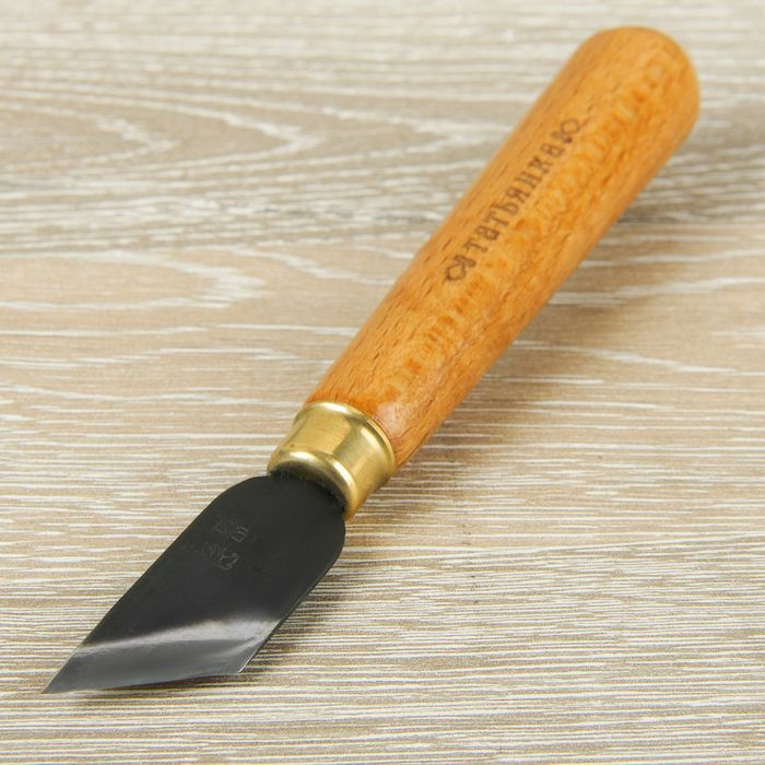 Нож №90 с круглой ручкой для резьбы по дереву