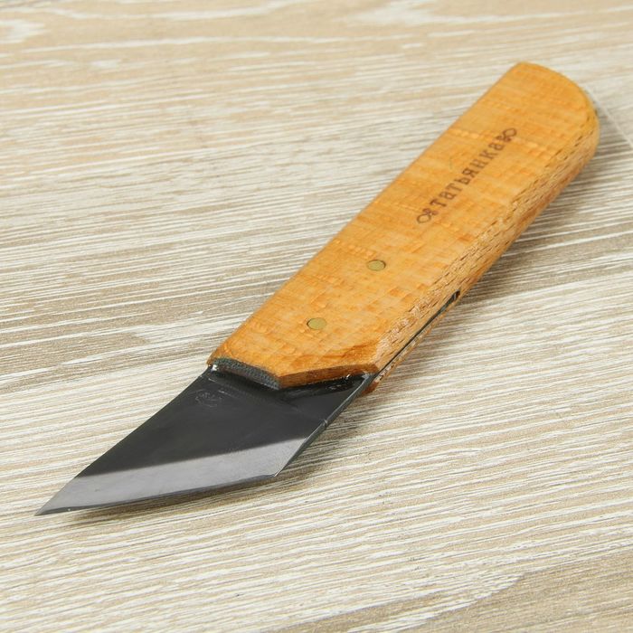 Нож силовой K3 усиленный для резьбы по дереву