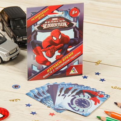Игра развивающая "Изучаем время. Человек-паук"