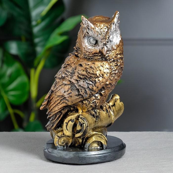 Копилка "Сова" средняя, бронза