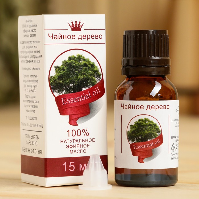 Эфирное масло "Чайное дерево", флакон- капельница, аннотация, 15 мл