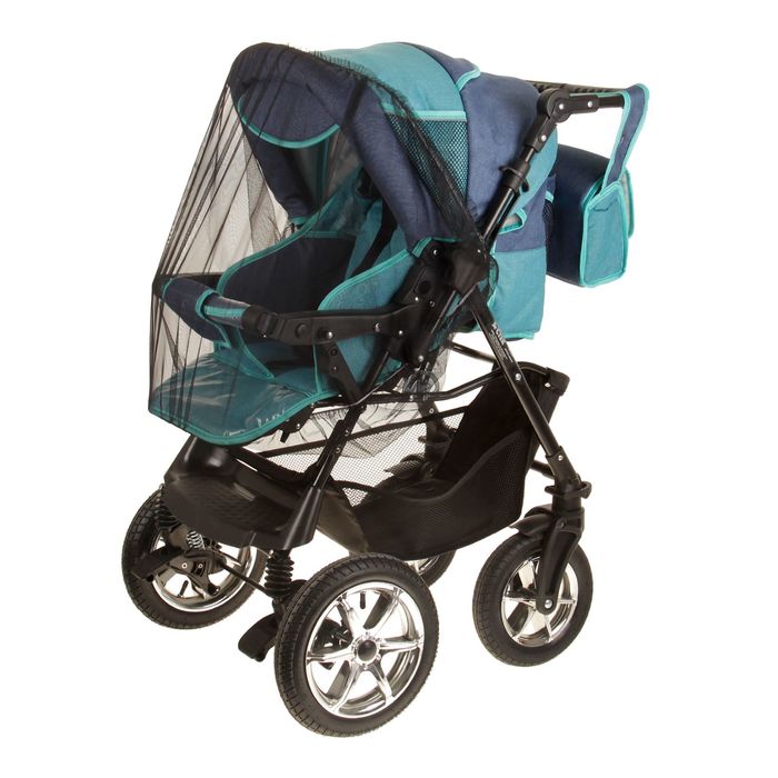 Москитная сетка на коляску универсальная, цвет чёрный, 75х100 см