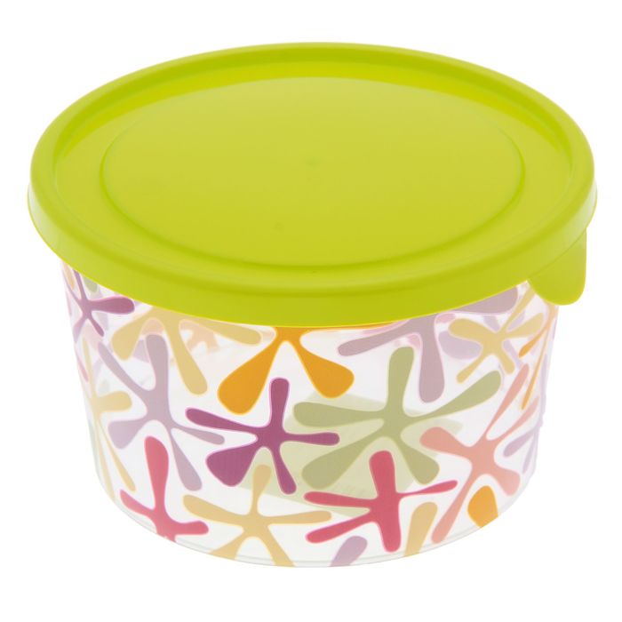 Ёмкость для продуктов, круглая 0,75 л "Деко", цвет зеленый