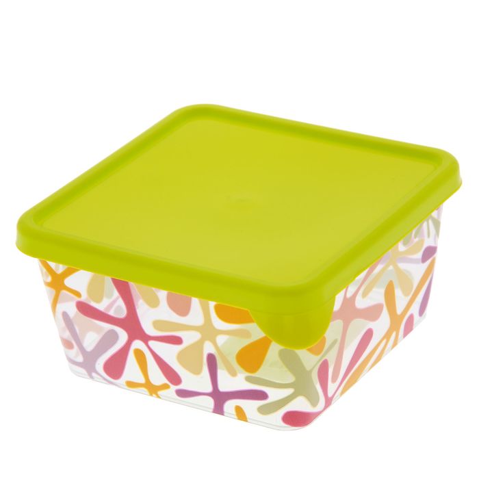 Ёмкость для продуктов, квадратная 0,5 л "Деко", цвет зеленый