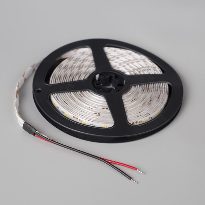 Светодиодная лента 12 В DC, 60SMD2835, 5 м, IP65, 6 Вт/м, теплый белый