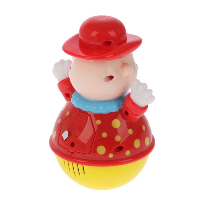 Неваляшка музыкальная «Весёлый клоун», световые эффекты