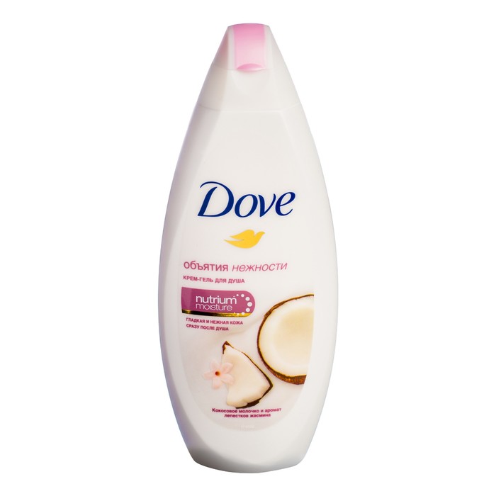 Крем-гель для душа Dove "Объятия нежности" Кокосовое молочко и лепестки жасмина, 250 мл