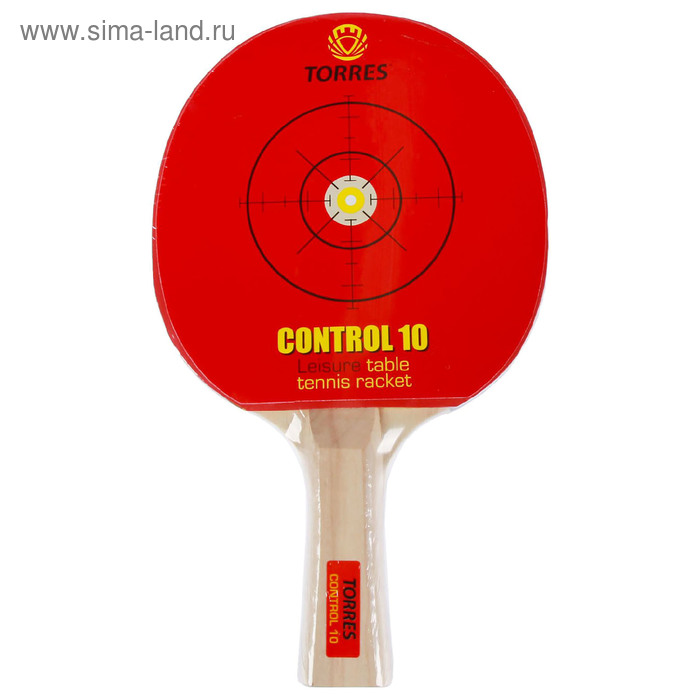 Ракетка для настольного тенниса Torres Control 10, для начинающих ракетка для настольного тенниса torres training 2 звезды накладка 1 5 мм коническая ручка