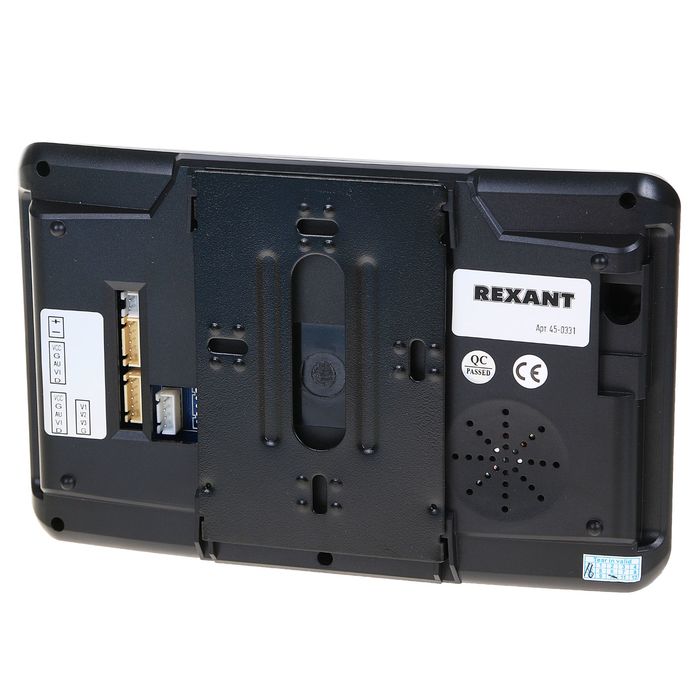 Цветной видеодомофон Rexant 45-0331, 7", hands free, сенсорный, черный