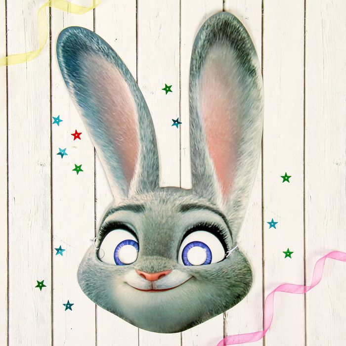 Маска карнавальная "Джуди" Зверополис, 24,7 х 36,1 см