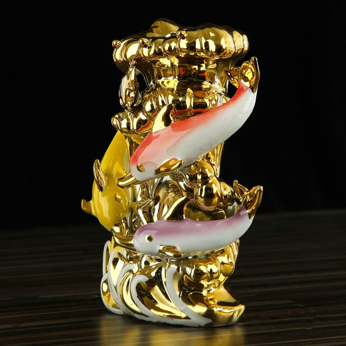 Сувенирный вазон "Цветные дельфины"