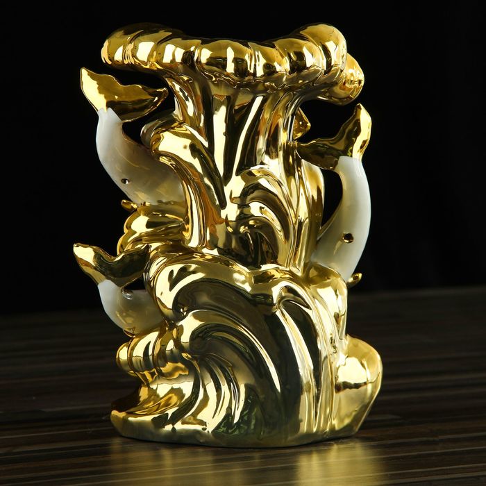 Сувенирный вазон "Цветные дельфины"