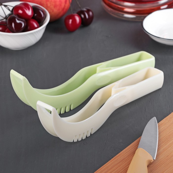 Нож для нарезки арбуза 24х7х3 см, цвет МИКС