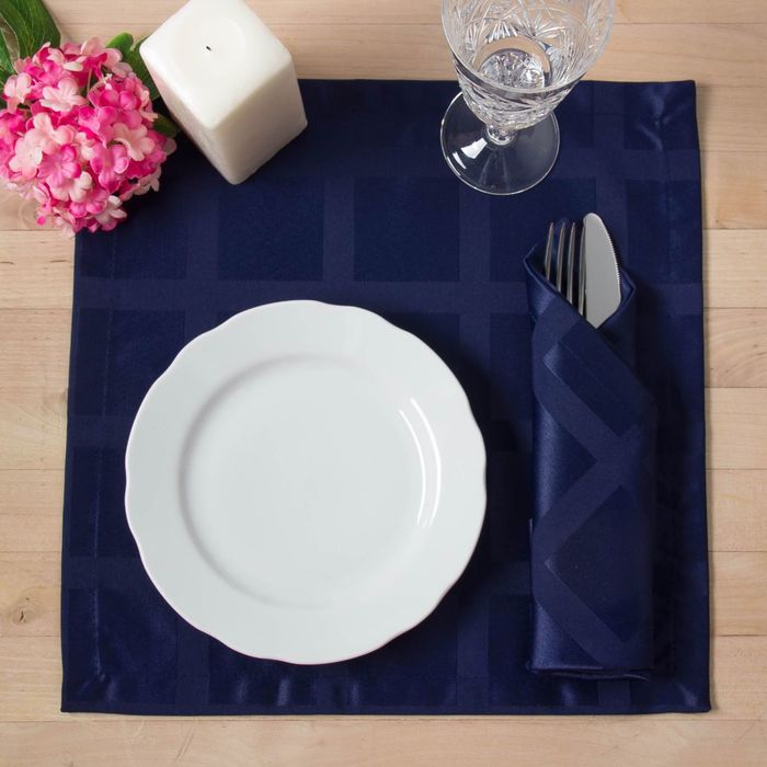 Набор салфеток "Этель" Геометрия 32*32 - 4 шт, цв.синий, пл. 192 г/м2, хл с ГМО