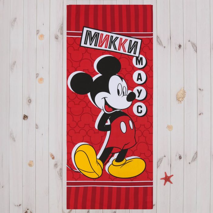 Полотенце "Микки Маус" 60х140 см, 100% хлопок 160гр/м2
