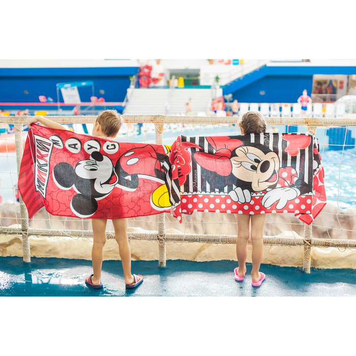 Полотенце "Микки Маус" 60х140 см, 100% хлопок 160гр/м2