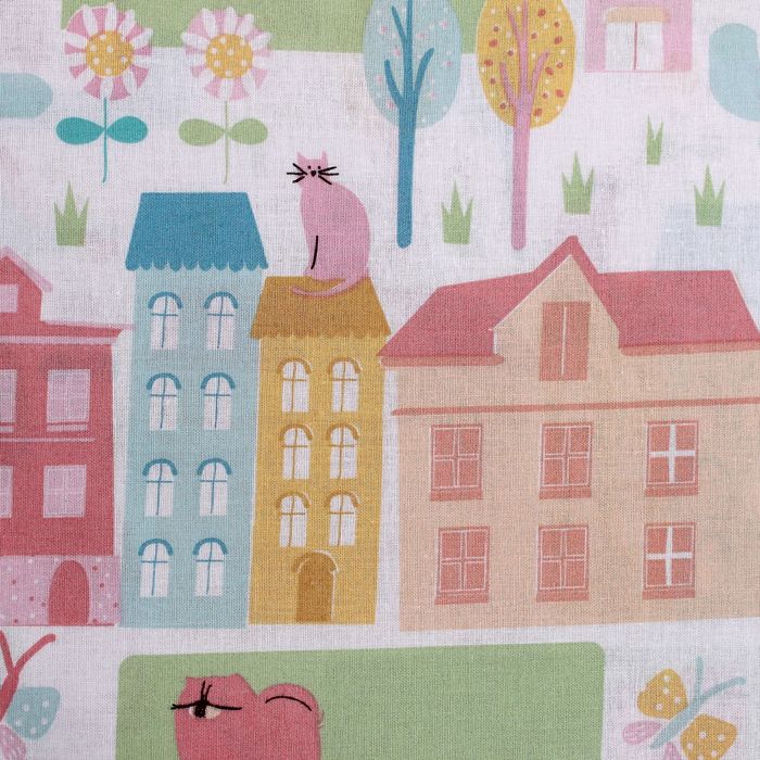 Постельное бельё "Этелька" Городские сны 143х215 см, 150х214 см, 70х70 см, поплин