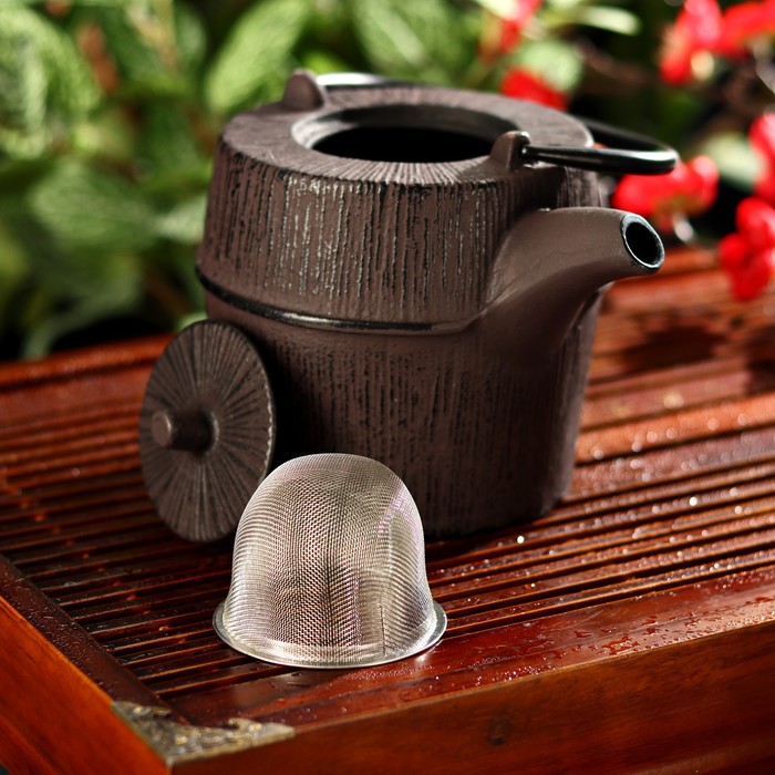 Чайник с ситом 1 л "Футун", цвет коричневый