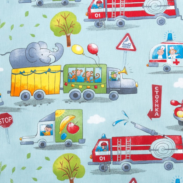 Постельное бельё "Этелька" 1,5 сп Город 143*215 см, 150*214 см, 50*70 см -1 шт, 100% хлопок, бязь 125 г