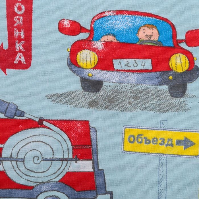 Постельное бельё "Этелька" 1,5 сп Город 143*215 см, 150*214 см, 50*70 см -1 шт, 100% хлопок, бязь 125 г