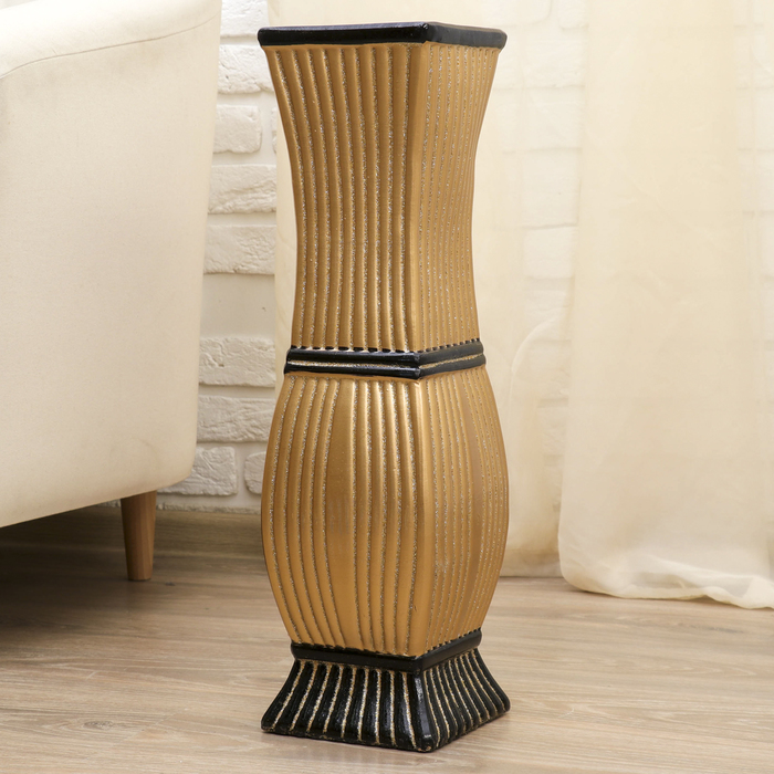 Ваза напольная 60 см "Золотое сечение" талия квадрат