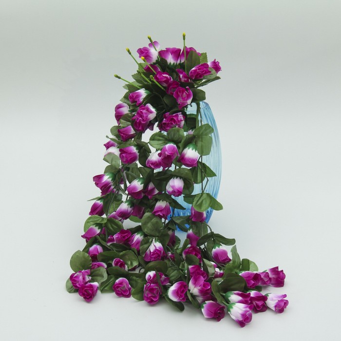 Декор цветочный ампельный "Роза сиреневая"