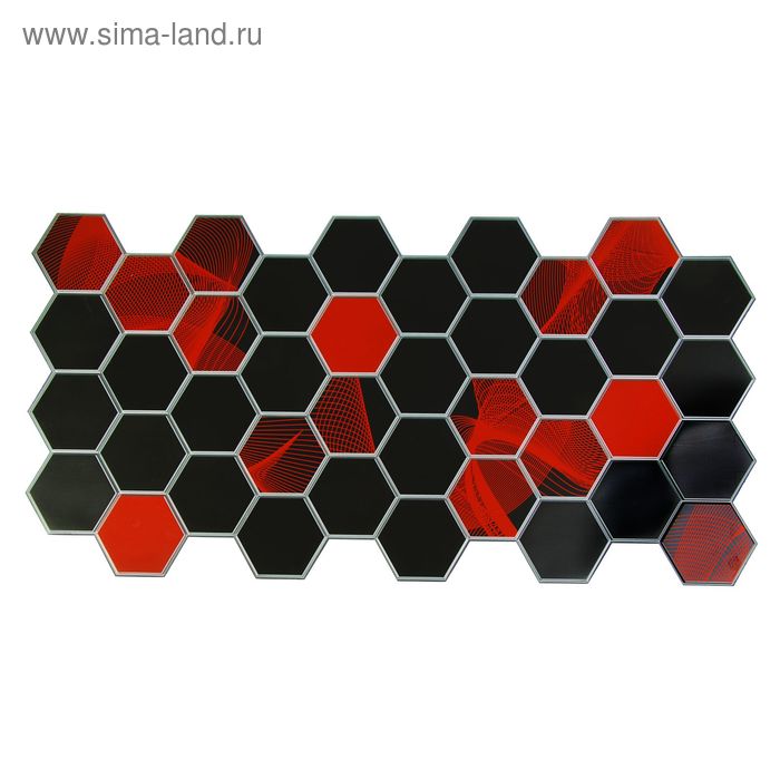 

Панель ПВХ Граненый шестигранник Электра 973*492