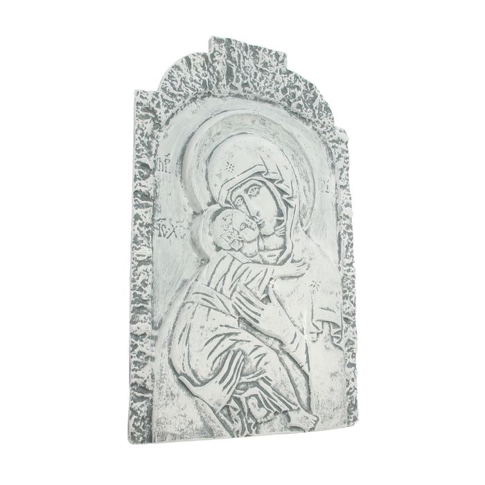 Панно "Икона Владимирской Божией матери ", серебро 40х65см
