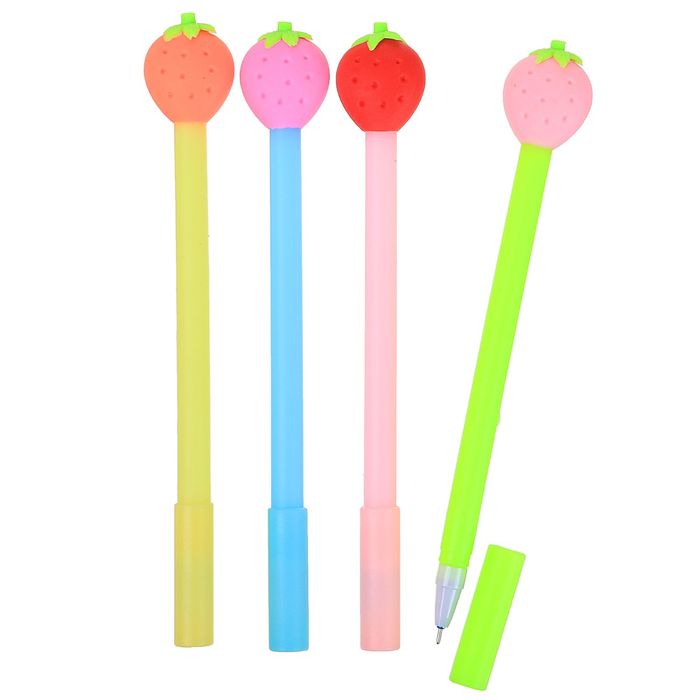Ручка гелевая-прикол Клубничка МИКС