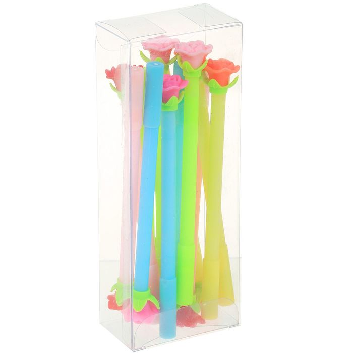 Ручка гелевая-прикол Роза МИКС