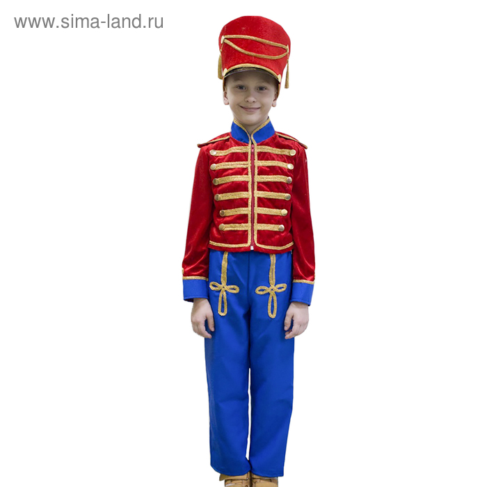 фото Карнавальный костюм «гусар», кивер, сюртук, штаны, рост 110 см карнавалия чудес