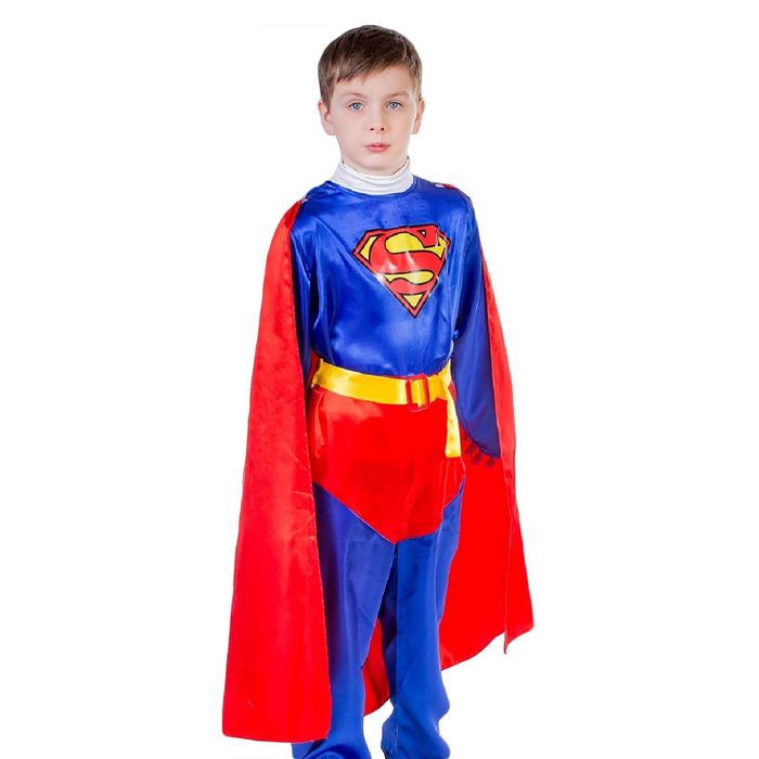 Карнавальный костюм "Супергерой", комбинезон, плащ рост 110 см