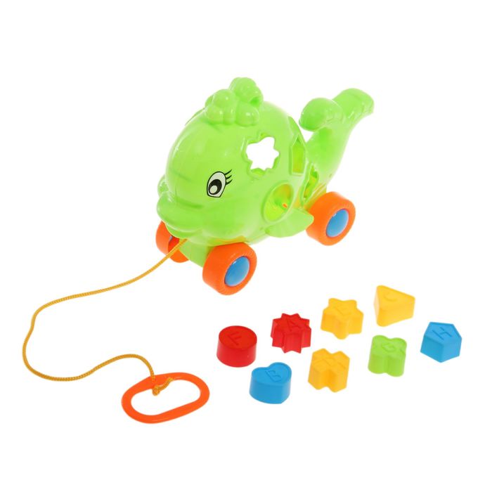 Каталка на верёвке «Рыбка» с сортером, МИКС