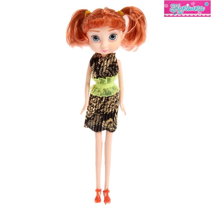 Кукла модная "Агата" в платье, МИКС