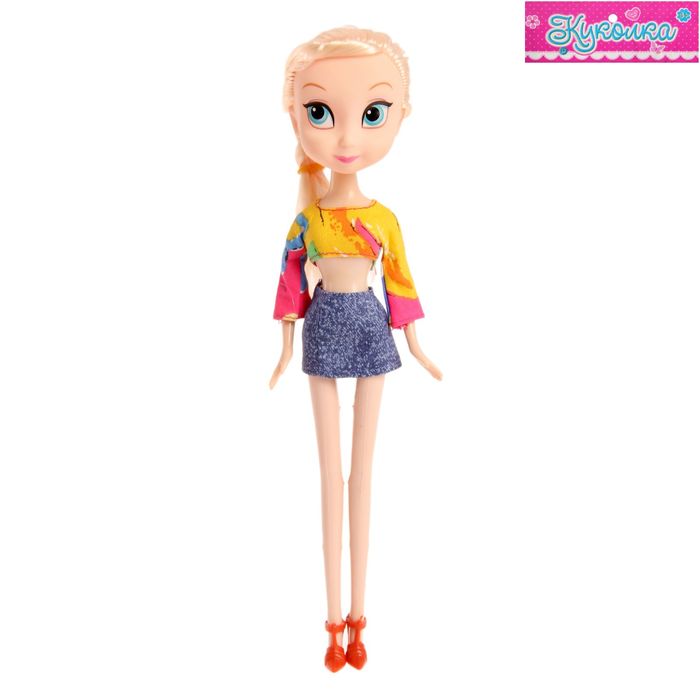Кукла модная "Агата" в платье, МИКС